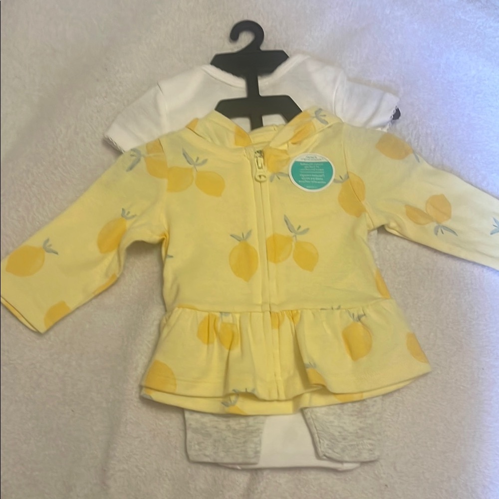 Carter's Yellow and White Kids Matching Set